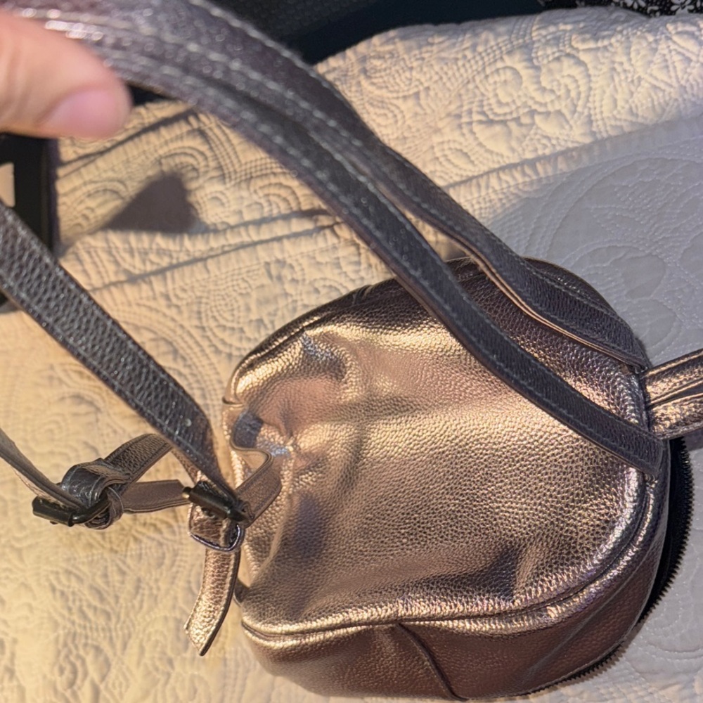 Metallic Silver Mini Backpack - Picture 4 of 5